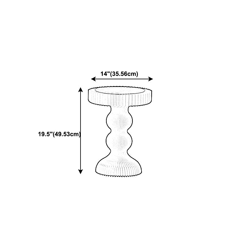 Modern Round Wood Pedestal Side Table without Drawer for Living Room Clearhalo 'Coffee & Accent Tables' 'End & Side Tables' 'end_side_table' 'end_side_tables' 'furn' 'furn_end_side_tables' 'Furniture' 'furniture_end_side_table' 'Living Room Furniture' 5012579