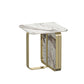 Contemporary Gold Metal Sofa Side Accent Table with Sintered Stone Top Clearhalo 'Coffee & Accent Tables' 'End & Side Tables' 'end_side_table' 'end_side_tables' 'furn' 'furn_end_side_tables' 'Furniture' 'furniture_end_side_table' 'Living Room Furniture' 5012625