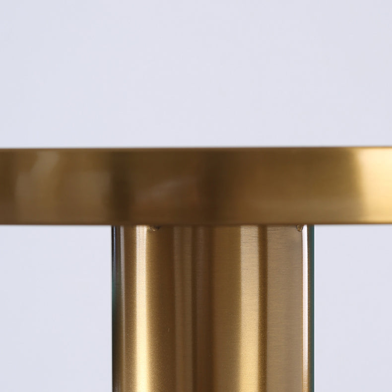 Marble Top Glossy End Table,21.6" Tall Round Pedestal End Table Clearhalo 'Coffee & Accent Tables' 'End & Side Tables' 'end_side_table' 'end_side_tables' 'furn' 'furn_end_side_tables' 'Furniture' 'furniture_end_side_table' 'Living Room Furniture' 5012682