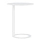 26" Tall Metal End Table Round Modern Pedestal Accent Side Table 20"L x 20"W x 25.5"H White Clearhalo 'Coffee & Accent Tables' 'End & Side Tables' 'end_side_table' 'end_side_tables' 'furn' 'furn_end_side_tables' 'Furniture' 'furniture_end_side_table' 'Living Room Furniture' 5012828