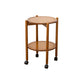 Modern Round Wood Side Table with 4 Legs and Storage for Living Room Clearhalo 'Coffee & Accent Tables' 'End & Side Tables' 'end_side_table' 'end_side_tables' 'furn' 'furn_end_side_tables' 'Furniture' 'furniture_end_side_table' 'Living Room Furniture' 5012846