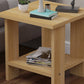 Contemporary Wooden Side Table One Shelf End Table With Four Legs Clearhalo 'Coffee & Accent Tables' 'End & Side Tables' 'end_side_table' 'end_side_tables' 'furn' 'furn_end_side_tables' 'Furniture' 'furniture_end_side_table' 'Living Room Furniture' 5012874