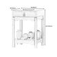 Traditional Square Wooden Sofa Side Accent Table with Storage and Shelf Clearhalo 'Coffee & Accent Tables' 'End & Side Tables' 'end_side_table' 'end_side_tables' 'furn' 'furn_end_side_tables' 'Furniture' 'furniture_end_side_table' 'Living Room Furniture' 5012942