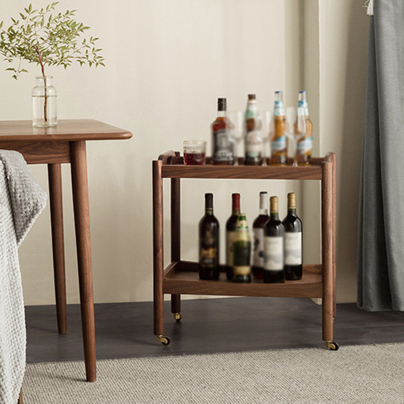 Rectangular Solid Wood Side Table Farmhouse 17" Wide Side Table with Wheels Clearhalo 'Coffee & Accent Tables' 'End & Side Tables' 'end_side_table' 'end_side_tables' 'furn' 'furn_end_side_tables' 'Furniture' 'furniture_end_side_table' 'Living Room Furniture' 5012990