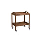 Rectangular Solid Wood Side Table Farmhouse 17" Wide Side Table with Wheels Clearhalo 'Coffee & Accent Tables' 'End & Side Tables' 'end_side_table' 'end_side_tables' 'furn' 'furn_end_side_tables' 'Furniture' 'furniture_end_side_table' 'Living Room Furniture' 5012993