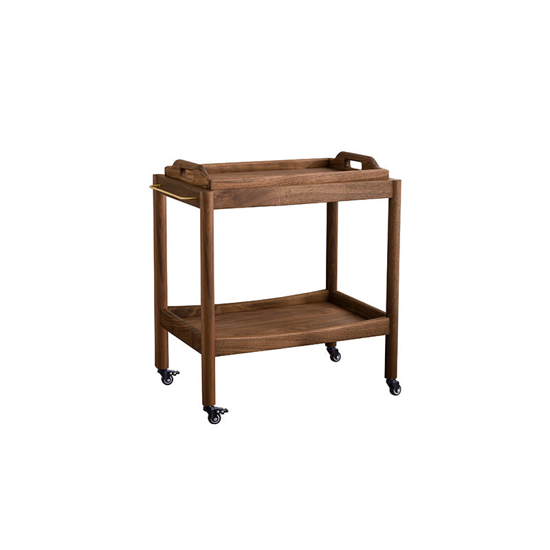 Rectangular Solid Wood Side Table Farmhouse 17" Wide Side Table with Wheels Clearhalo 'Coffee & Accent Tables' 'End & Side Tables' 'end_side_table' 'end_side_tables' 'furn' 'furn_end_side_tables' 'Furniture' 'furniture_end_side_table' 'Living Room Furniture' 5012993