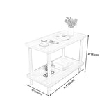 Nordic style Wood Side Table with Shelves Sofa End Table for Living Room Clearhalo 'Coffee & Accent Tables' 'End & Side Tables' 'end_side_table' 'end_side_tables' 'furn' 'furn_end_side_tables' 'Furniture' 'furniture_end_side_table' 'Living Room Furniture' 5013026