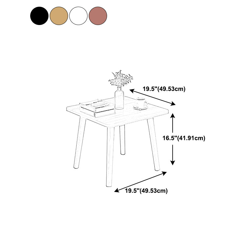 Modern 17" Tall Wooden Single End Table With Four Wooden Legs Clearhalo 'Coffee & Accent Tables' 'End & Side Tables' 'end_side_table' 'end_side_tables' 'furn' 'furn_end_side_tables' 'Furniture' 'furniture_end_side_table' 'Living Room Furniture' 5013053