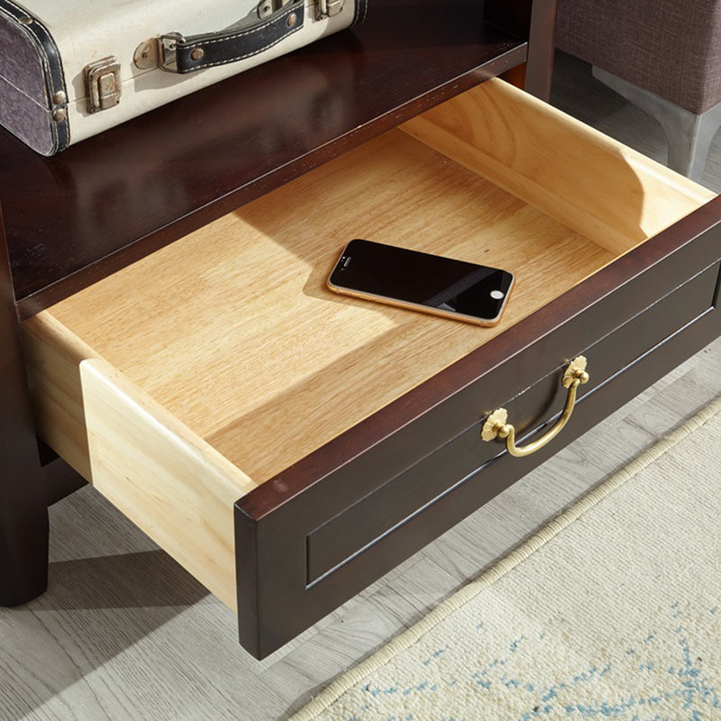 Square Accent Side Table Solid Wood Four-Leg Sofa Side Accent Table Clearhalo 'Coffee & Accent Tables' 'End & Side Tables' 'end_side_table' 'end_side_tables' 'furn' 'furn_end_side_tables' 'Furniture' 'furniture_end_side_table' 'Living Room Furniture' 5013116