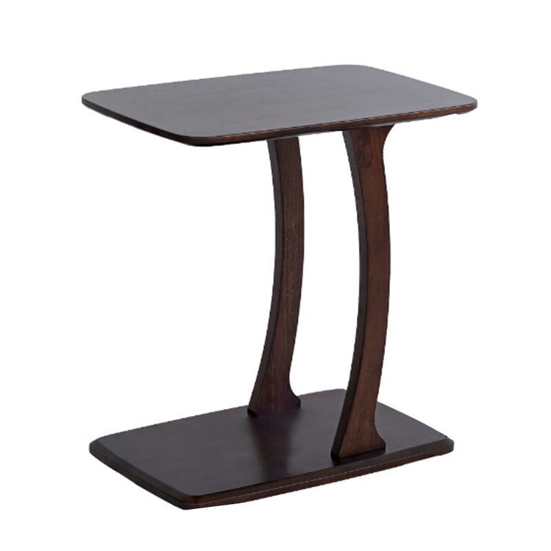 Industrial Brown 23.6" H x 15.7" W x 23.6" D Sofa Side Accent Table 24"L x 16"W x 24"H Dark Brown Casters Not Included Clearhalo 'Coffee & Accent Tables' 'End & Side Tables' 'end_side_table' 'end_side_tables' 'furn' 'furn_end_side_tables' 'Furniture' 'furniture_end_side_table' 'Living Room Furniture' 5013163