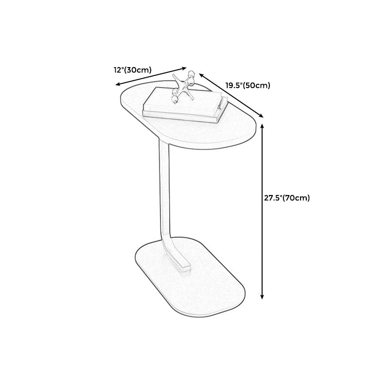 22 inch Tall Pedestal Side Table Antique Brown Solid Wood Side End Table Clearhalo 'Coffee & Accent Tables' 'End & Side Tables' 'end_side_table' 'end_side_tables' 'furn' 'furn_end_side_tables' 'Furniture' 'furniture_end_side_table' 'Living Room Furniture' 5013250