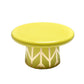 Nordic Style Drum Sofa End Table Accent Sofa End Side Table for Living Room 18"L x 18"W x 10"H Yellow Clearhalo 'Coffee & Accent Tables' 'End & Side Tables' 'end_side_table' 'end_side_tables' 'furn' 'furn_end_side_tables' 'Furniture' 'furniture_end_side_table' 'Living Room Furniture' 5013273