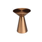 Metal Gold Round Modern Pedestal Side Table End Table for Living Room Rose Gold Rose Gold Clearhalo 'Coffee & Accent Tables' 'End & Side Tables' 'end_side_table' 'end_side_tables' 'furn' 'furn_end_side_tables' 'Furniture' 'furniture_end_side_table' 'Living Room Furniture' 5013328