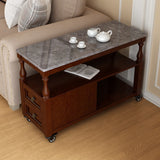 Rectangular Side Table Traditional Glossy End Table with Drawer and Shelf Clearhalo 'Coffee & Accent Tables' 'End & Side Tables' 'end_side_table' 'end_side_tables' 'furn' 'furn_end_side_tables' 'Furniture' 'furniture_end_side_table' 'Living Room Furniture' 5013348