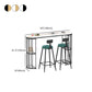 Light Luxury Oval Bar Table Stone Top Metal Pedestal Pub Table for Dining Room Clearhalo 'Bar Furniture' 'Bar Tables' 'bar_tables' 'Furniture' 'furniture_bar_tables' 'Kitchen & Dining Furniture' 5017504