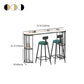 Light Luxury Oval Bar Table Stone Top Metal Pedestal Pub Table for Dining Room Clearhalo 'Bar Furniture' 'Bar Tables' 'bar_tables' 'Furniture' 'furniture_bar_tables' 'Kitchen & Dining Furniture' 5017506