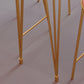 Indoor Marble Cocktail Bar Table Modern Fixed Table Gold and White Bar Height Table Clearhalo 'Bar Furniture' 'Bar Tables' 'bar_tables' 'furn' 'furn_bar_tables' 'Furniture' 'furniture_bar_tables' 'Kitchen & Dining Furniture' 5017514