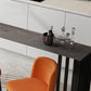 Industrial Style Bar Table Stone 42-inch Height Pub Table for Dining Room Clearhalo 'Bar Furniture' 'Bar Tables' 'bar_tables' 'furn' 'furn_bar_tables' 'Furniture' 'furniture_bar_tables' 'Kitchen & Dining Furniture' 5017542