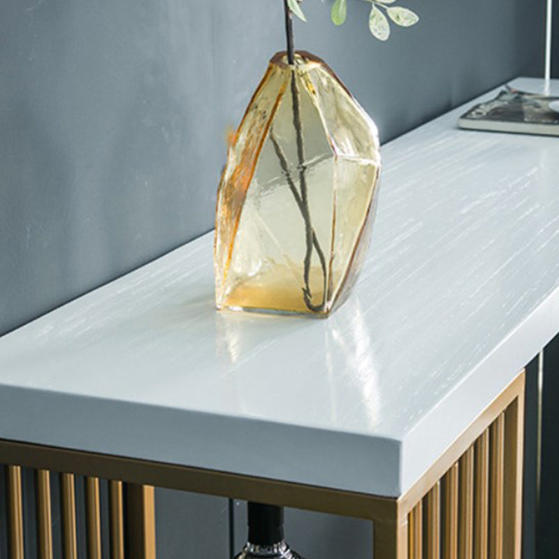 Glam Style Rectangle Counter Table 44-inch Height Solid Wood Top Bar Table Clearhalo 'Bar Furniture' 'Bar Tables' 'bar_tables' 'furn' 'furn_bar_tables' 'Furniture' 'furniture_bar_tables' 'Kitchen & Dining Furniture' 5017580