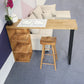 Pine Wood Bar Table Traditional Luxury Rectangle Bar Dining Table with Sled Base Clearhalo 'Bar Furniture' 'Bar Tables' 'bar_tables' 'Furniture' 'furniture_bar_tables' 'Kitchen & Dining Furniture' 5017595