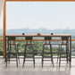 Wood Top Bar Table Industrial Bar Dining Table with Trestle Base Clearhalo 'Bar Furniture' 'Bar Tables' 'bar_tables' 'furn' 'furn_bar_tables' 'Furniture' 'furniture_bar_tables' 'Kitchen & Dining Furniture' 5017609