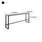 Wood Top Bar Table Industrial Bar Dining Table with Trestle Base Clearhalo 'Bar Furniture' 'Bar Tables' 'bar_tables' 'furn' 'furn_bar_tables' 'Furniture' 'furniture_bar_tables' 'Kitchen & Dining Furniture' 5017613