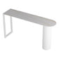 Minimalism Bar Table 42-inch Height Stone Top and Metal Base Bistro Table White Without Chairs Clearhalo 'Bar Furniture' 'Bar Tables' 'bar_tables' 'furn' 'furn_bar_tables' 'Furniture' 'furniture_bar_tables' 'Kitchen & Dining Furniture' 5017624