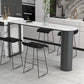 Minimalism Bar Table 42-inch Height Stone Top and Metal Base Bistro Table Clearhalo 'Bar Furniture' 'Bar Tables' 'bar_tables' 'furn' 'furn_bar_tables' 'Furniture' 'furniture_bar_tables' 'Kitchen & Dining Furniture' 5017626
