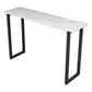 Modern Style Bar Table 42-inch Height Stone Top and Metal Pedestal Bistro Table Black Without Chairs Clearhalo 'Bar Furniture' 'Bar Tables' 'bar_tables' 'furn' 'furn_bar_tables' 'Furniture' 'furniture_bar_tables' 'Kitchen & Dining Furniture' 5017673