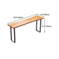 Pine Wood Bar Table Brown Industrial Bar Dining Table with Sled Base Clearhalo 'Bar Furniture' 'Bar Tables' 'bar_tables' 'furn' 'furn_bar_tables' 'Furniture' 'furniture_bar_tables' 'Kitchen & Dining Furniture' 5017710