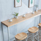 Rectangle Bar Table Contemporary Wood Bar Table with Trestle Base Clearhalo 'Bar Furniture' 'Bar Tables' 'bar_tables' 'furn' 'furn_bar_tables' 'Furniture' 'furniture_bar_tables' 'Kitchen & Dining Furniture' 5017726