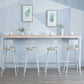 Rectangle Bar Table Contemporary Wood Bar Table with Trestle Base Clearhalo 'Bar Furniture' 'Bar Tables' 'bar_tables' 'furn' 'furn_bar_tables' 'Furniture' 'furniture_bar_tables' 'Kitchen & Dining Furniture' 5017729