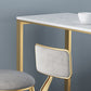 Artificial Marble Bar Table 42-inch Height Top Glam Style Bistro Table Clearhalo 'Bar Furniture' 'Bar Tables' 'bar_tables' 'furn' 'furn_bar_tables' 'Furniture' 'furniture_bar_tables' 'Kitchen & Dining Furniture' 5017747