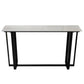 Modern Rectangle Hall/Pub Table Stone Bistro Bar Height Cocktail Table White Without Chairs Clearhalo 'Bar Furniture' 'Bar Tables' 'bar_tables' 'furn' 'furn_bar_tables' 'Furniture' 'furniture_bar_tables' 'Kitchen & Dining Furniture' 5017764