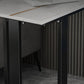 Modern Rectangle Hall/Pub Table Stone Bistro Bar Height Cocktail Table Clearhalo 'Bar Furniture' 'Bar Tables' 'bar_tables' 'furn' 'furn_bar_tables' 'Furniture' 'furniture_bar_tables' 'Kitchen & Dining Furniture' 5017766