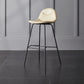 Living Room Matte Finish Leather Stool Scandinavian Footrest Barstool Clearhalo 'Bar Furniture' 'Bar Stools' 'bar_stools' 'furn' 'furn_bar_stools' 'Furniture' 'furniture_bar_stools' 'Kitchen & Dining Furniture' 5018000