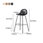 Living Room Matte Finish Leather Stool Scandinavian Footrest Barstool Clearhalo 'Bar Furniture' 'Bar Stools' 'bar_stools' 'furn' 'furn_bar_stools' 'Furniture' 'furniture_bar_stools' 'Kitchen & Dining Furniture' 5018022