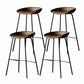 Industrial Matte Finish Leather Barstool Living Room Low Back Stool Coffee 4 Piece Set Bar Stool(30"H) Clearhalo 'Bar Furniture' 'Bar Stools' 'bar_stools' 'furn' 'furn_bar_stools' 'Furniture' 'furniture_bar_stools' 'Kitchen & Dining Furniture' 5018033