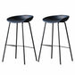 Industrial Matte Finish Leather Barstool Living Room Low Back Stool Dark Blue 2 Piece Set Clearhalo 'Bar Furniture' 'Bar Stools' 'bar_stools' 'furn' 'furn_bar_stools' 'Furniture' 'furniture_bar_stools' 'Kitchen & Dining Furniture' 5018040