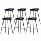 Industrial Matte Finish Leather Barstool Living Room Low Back Stool Dark Blue 6 Piece Set Clearhalo 'Bar Furniture' 'Bar Stools' 'bar_stools' 'furn' 'furn_bar_stools' 'Furniture' 'furniture_bar_stools' 'Kitchen & Dining Furniture' 5018044