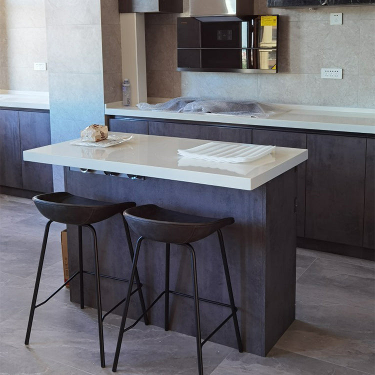 Industrial Matte Finish Leather Barstool Living Room Low Back Stool Clearhalo 'Bar Furniture' 'Bar Stools' 'bar_stools' 'furn' 'furn_bar_stools' 'Furniture' 'furniture_bar_stools' 'Kitchen & Dining Furniture' 5018047