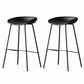 Industrial Matte Finish Leather Barstool Living Room Low Back Stool Blackish Green 2 Piece Set Clearhalo 'Bar Furniture' 'Bar Stools' 'bar_stools' 'furn' 'furn_bar_stools' 'Furniture' 'furniture_bar_stools' 'Kitchen & Dining Furniture' 5018048