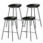 Industrial Matte Finish Leather Barstool Living Room Low Back Stool Blackish Green 4 Piece Set Clearhalo 'Bar Furniture' 'Bar Stools' 'bar_stools' 'furn' 'furn_bar_stools' 'Furniture' 'furniture_bar_stools' 'Kitchen & Dining Furniture' 5018049