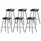 Industrial Matte Finish Leather Barstool Living Room Low Back Stool Grey 6 Piece Set Clearhalo 'Bar Furniture' 'Bar Stools' 'bar_stools' 'furn' 'furn_bar_stools' 'Furniture' 'furniture_bar_stools' 'Kitchen & Dining Furniture' 5018064