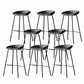 Industrial Matte Finish Leather Barstool Living Room Low Back Stool Light Gray 8 Piece Set Bar Stool(30"H) Clearhalo 'Bar Furniture' 'Bar Stools' 'bar_stools' 'furn' 'furn_bar_stools' 'Furniture' 'furniture_bar_stools' 'Kitchen & Dining Furniture' 5018069