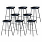 Industrial Matte Finish Leather Barstool Living Room Low Back Stool Blue 8 Piece Set Bar Stool(30"H) Clearhalo 'Bar Furniture' 'Bar Stools' 'bar_stools' 'furn' 'furn_bar_stools' 'Furniture' 'furniture_bar_stools' 'Kitchen & Dining Furniture' 5018077
