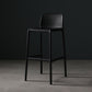 Stackable Low Back Modern Barstool Matte Finish Plastic Home Stool Clearhalo 'Bar Furniture' 'Bar Stools' 'bar_stools' 'Furniture' 'furniture_bar_stools' 'Kitchen & Dining Furniture' 5018091