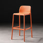 Stackable Low Back Modern Barstool Matte Finish Plastic Home Stool Clearhalo 'Bar Furniture' 'Bar Stools' 'bar_stools' 'Furniture' 'furniture_bar_stools' 'Kitchen & Dining Furniture' 5018109
