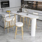 Modern Armless Backrest Counter Stool Iron Dining Room Bar Stool with Leather Cushion Clearhalo 'Bar Furniture' 'Bar Stools' 'bar_stools' 'furn' 'furn_bar_stools' 'Furniture' 'furniture_bar_stools' 'Kitchen & Dining Furniture' 5018130