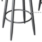 Modern Armless Backrest Counter Stool Iron Dining Room Bar Stool with Leather Cushion Clearhalo 'Bar Furniture' 'Bar Stools' 'bar_stools' 'furn' 'furn_bar_stools' 'Furniture' 'furniture_bar_stools' 'Kitchen & Dining Furniture' 5018139